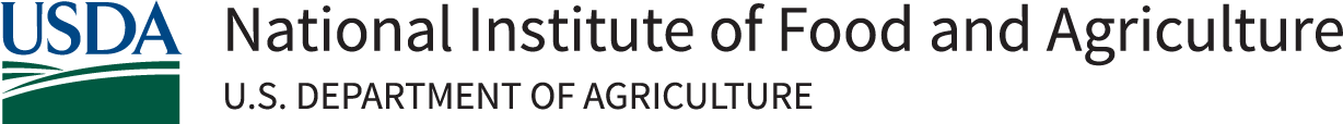 Logo for United States Department of Agriculture National Institute of Food and Agriculture (USDA NIFA)