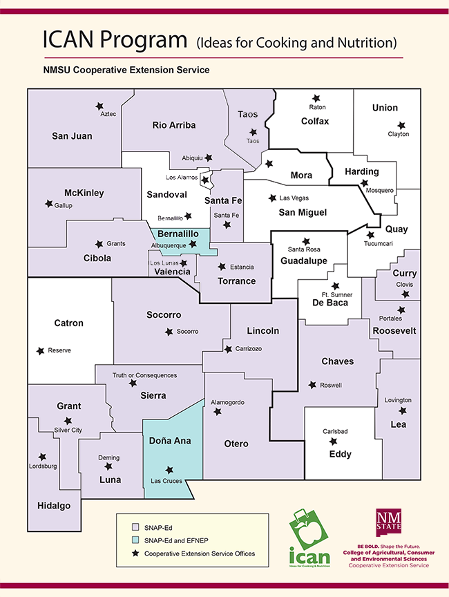 ICAN County Office Map